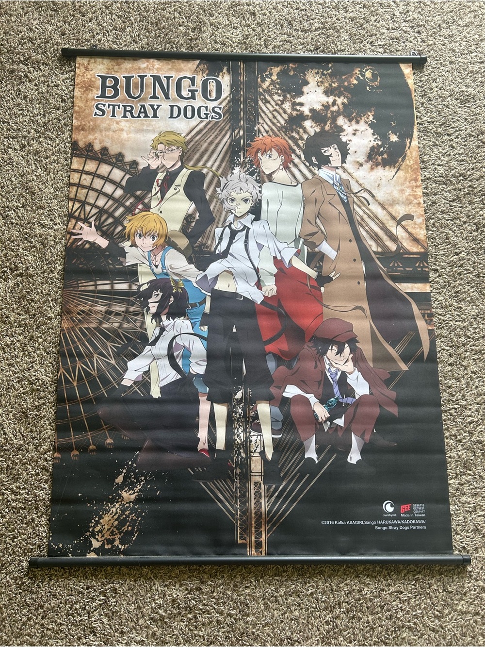 Bungo Stray Dogs Poster - Multicolor Anime Wall Art